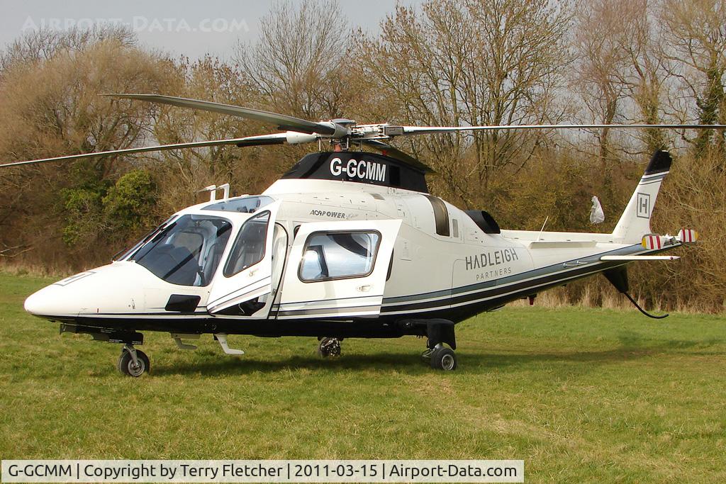 G-GCMM, 2002 Agusta A-109E Power Elite C/N 11158, Visitor to Day 1 of the 2011 Cheltenham Horseracing Festival