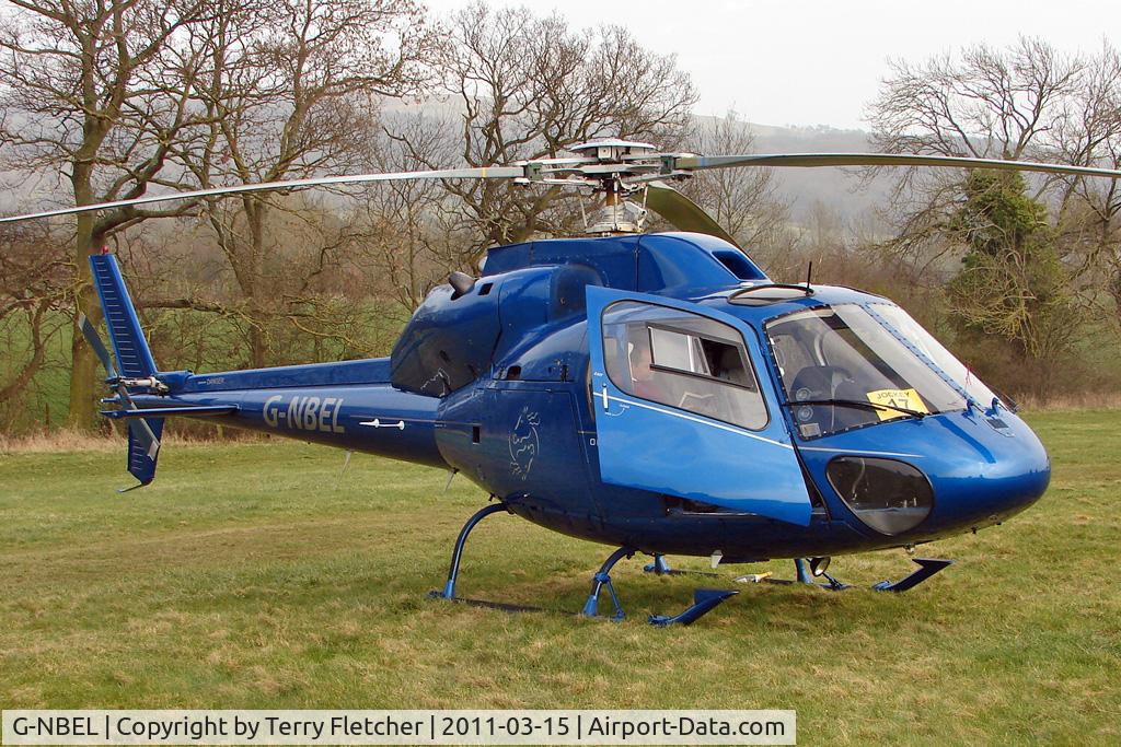 G-NBEL, 1983 Aerospatiale AS-355F-1 Ecureuil 2 C/N 5261, Visitor to Day 1 of the 2011 Cheltenham Horseracing Festival