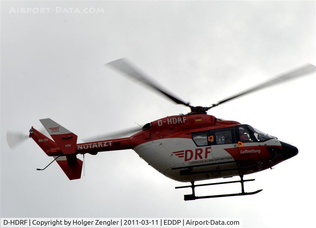 D-HDRF, Eurocopter-Kawasaki BK-117B-2 C/N 7094, Rescue heli on duty.