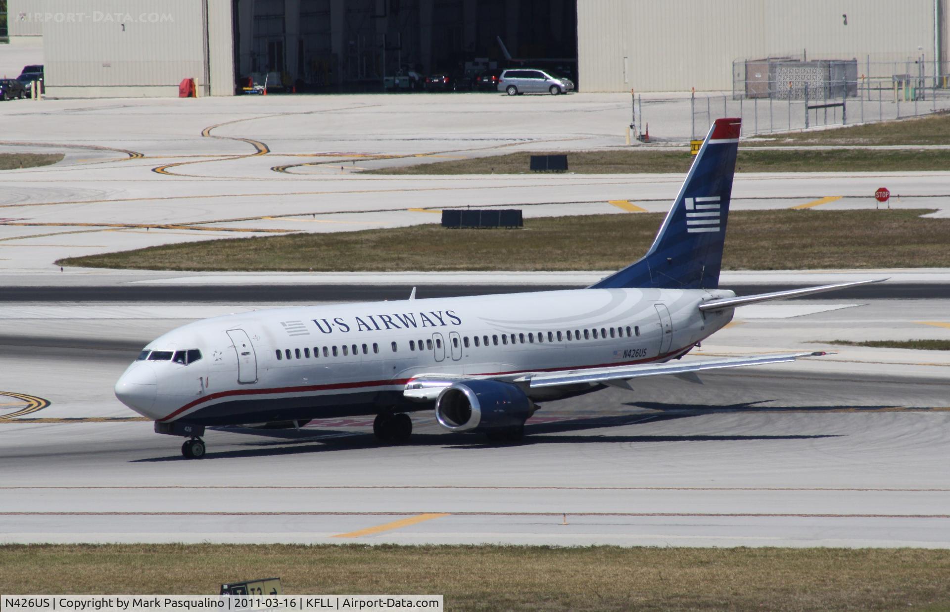 N426US, 1989 Boeing 737-4B7 C/N 24548, Boeing 737-400