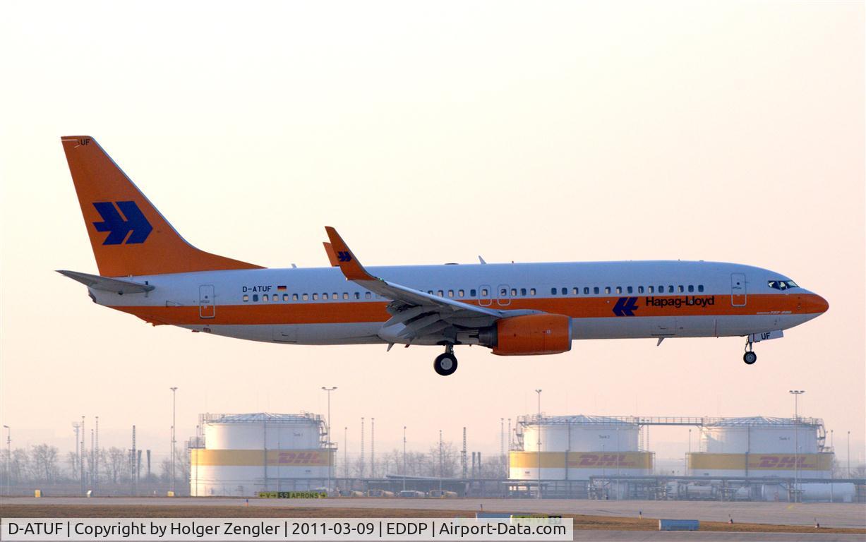 D-ATUF, 2006 Boeing 737-8K5 C/N 34687, Touch down in 5 seconds.........
