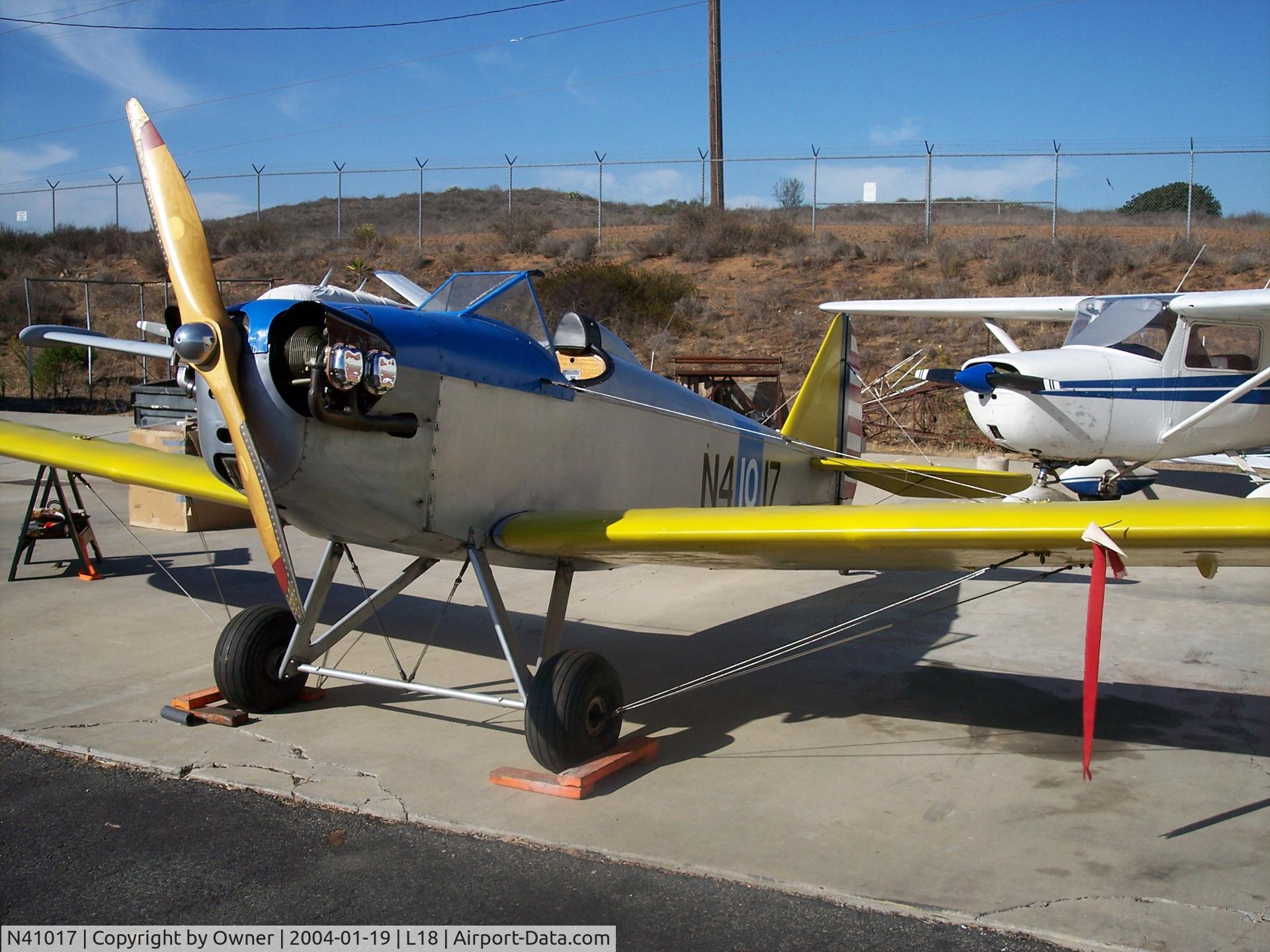 N41017, 1969 Bowers Fly Baby 1A C/N 67-13, Picture taken at Fallbrook, CA