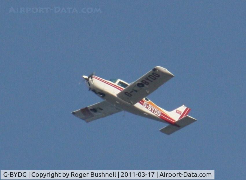 G-BYDG, 1978 Beech C24R Sierra C/N MC-627, Taken going over North Gorley Hampshire.