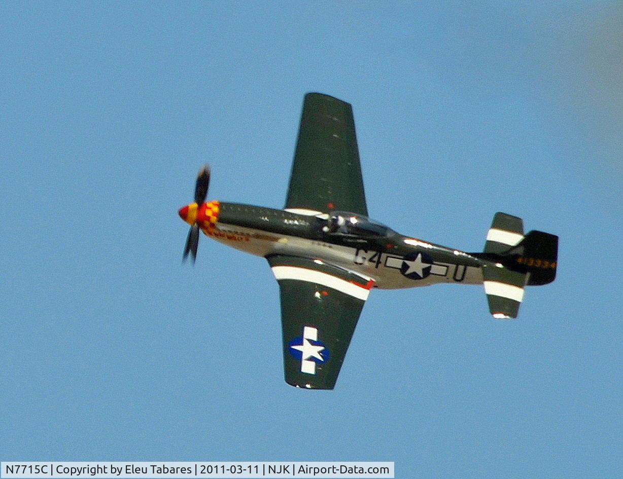 N7715C, 1944 North American P-51D C/N 44-84961A (124-44817), Taken at the Naval Air Facility in El Centro, California on March 11, 2011