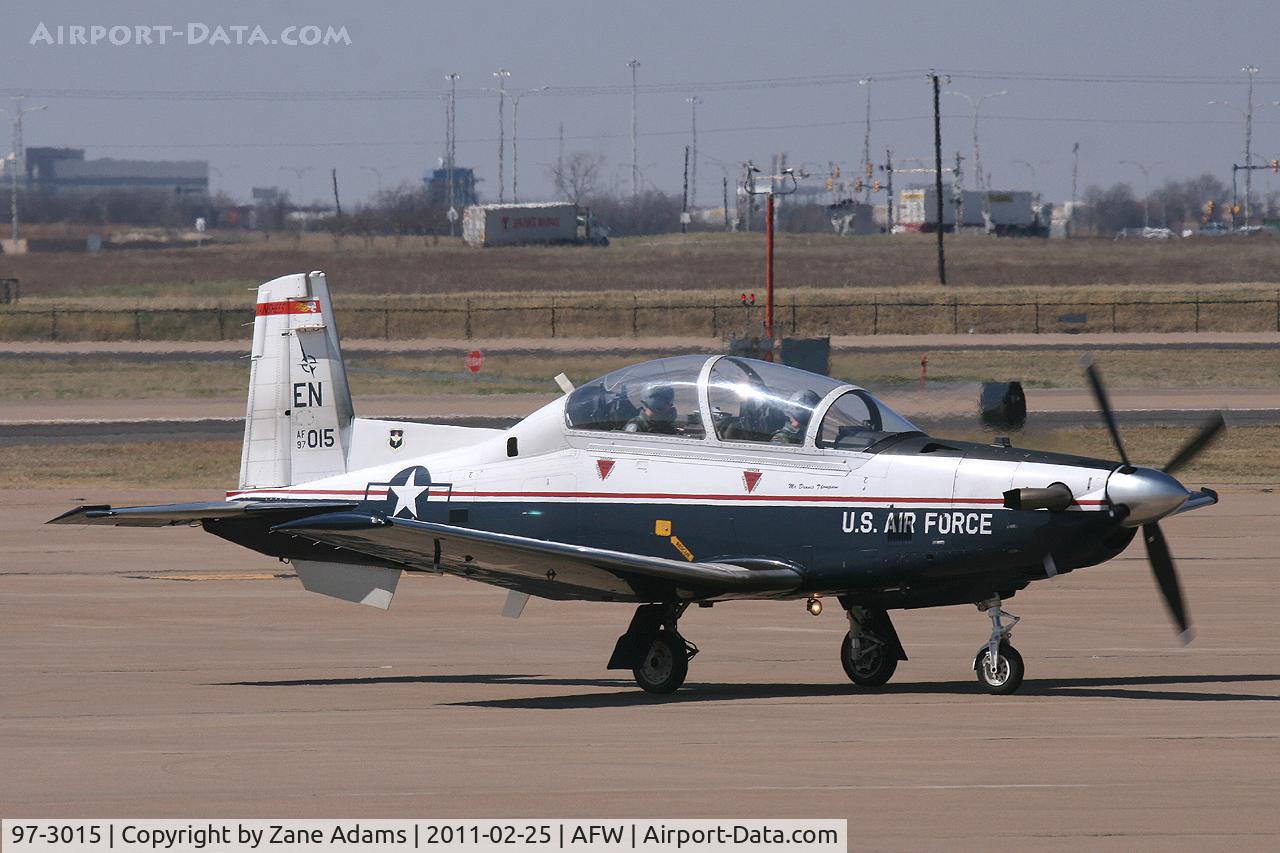 97-3015, 1997 Raytheon Beech T-6A Texan II C/N PT-19, At Alliance Airport, Ft. Worth, TX