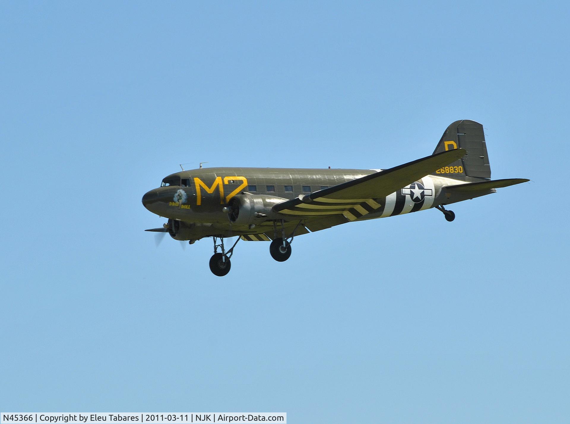 N45366, 1943 Douglas C-53D-DO Skytrooper (DC-3A) C/N 11757, Taken at the Naval Air Facility in El Centro, California.