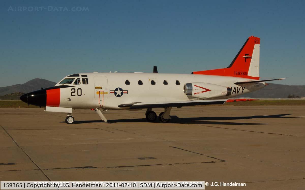 159365, North American Rockwell CT-39G Sabreliner C/N 306-70, At Brown Field CA