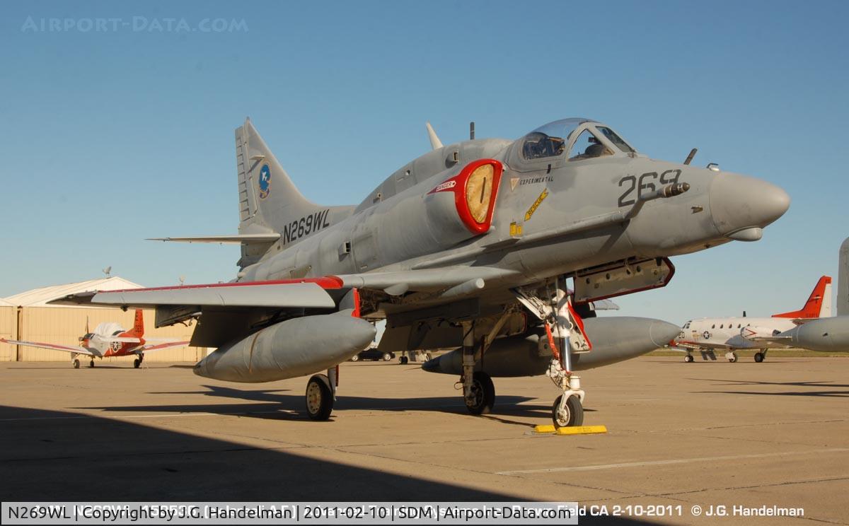 N269WL, Douglas A-4N Skyhawk C/N 14456, At Brown Field CA