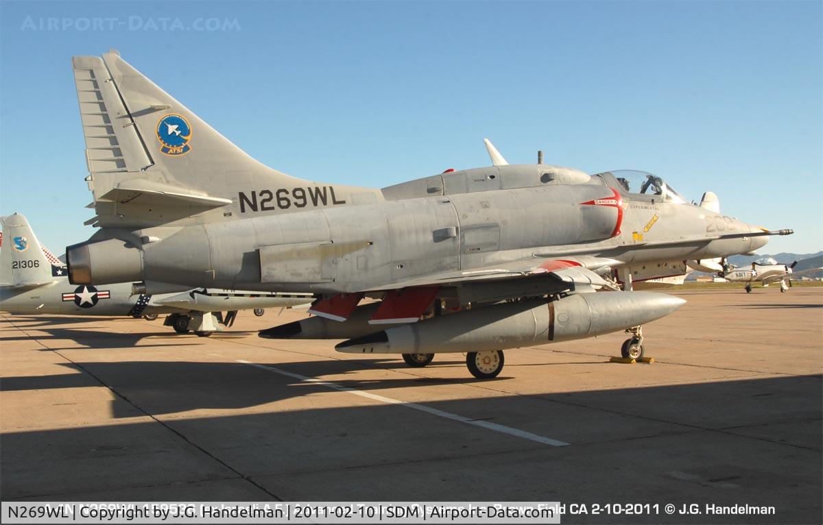 N269WL, Douglas A-4N Skyhawk C/N 14456, at Brown Field CA