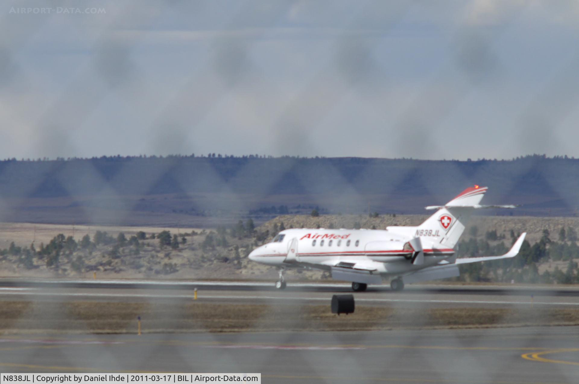 N838JL, 1994 Raytheon Hawker 800 C/N 258270, Air Med Hawker 800 @ BIL