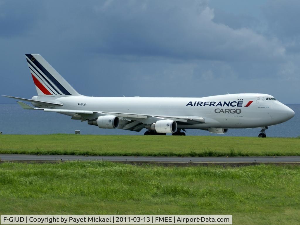 F-GIUD, 2004 Boeing 747-428F/ER/SCD C/N 32870, Landing rwy 14 with her new colours sheme