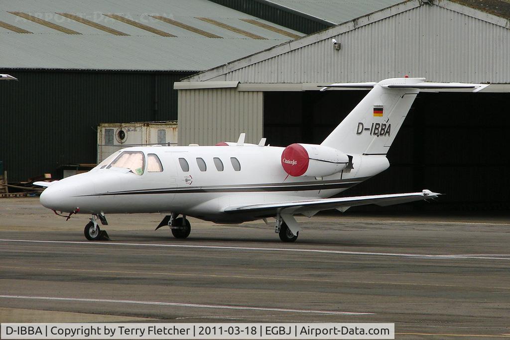 D-IBBA, 1993 Cessna 525 CitationJet C/N 525-0025, Cessna 525, c/n: 5250025 at Staverton on Gold Cup Day