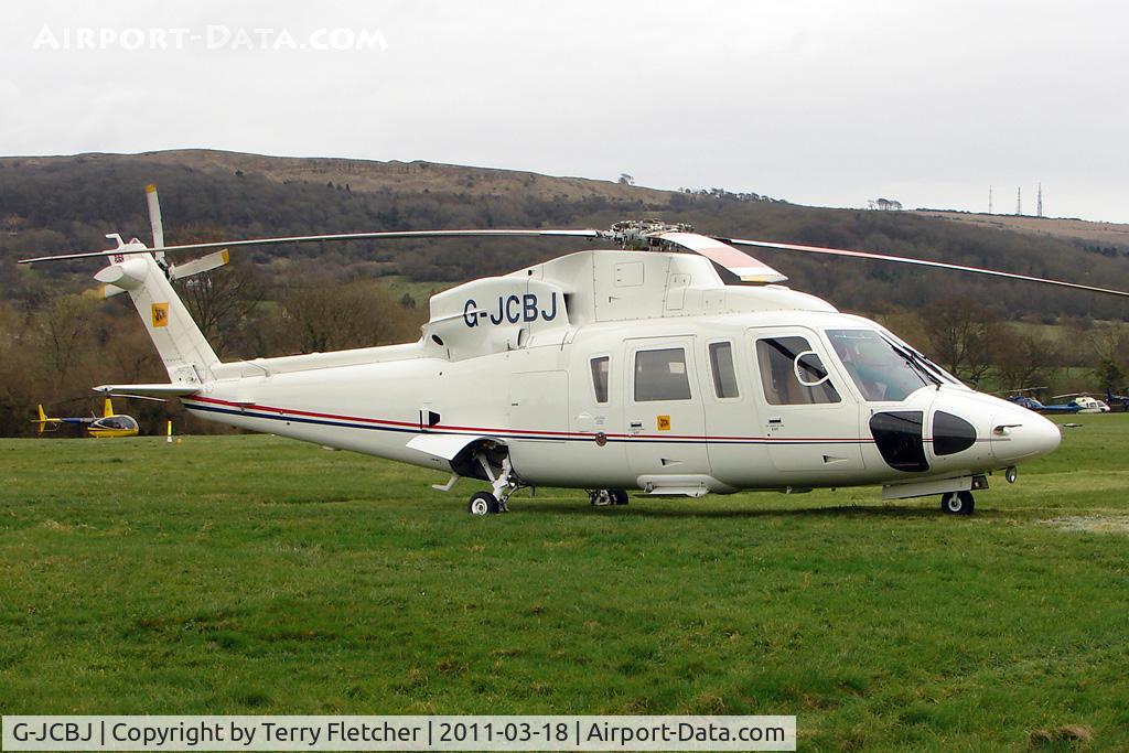 G-JCBJ, 1999 Sikorsky S-76C C/N 760502, A visitor to Cheltenham Racecourse on 2011 Gold Cup Day
