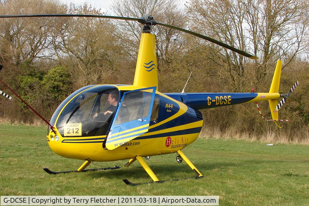 G-DCSE, 1999 Robinson R44 Astro C/N 0659, A visitor to Cheltenham Racecourse on 2011 Gold Cup Day