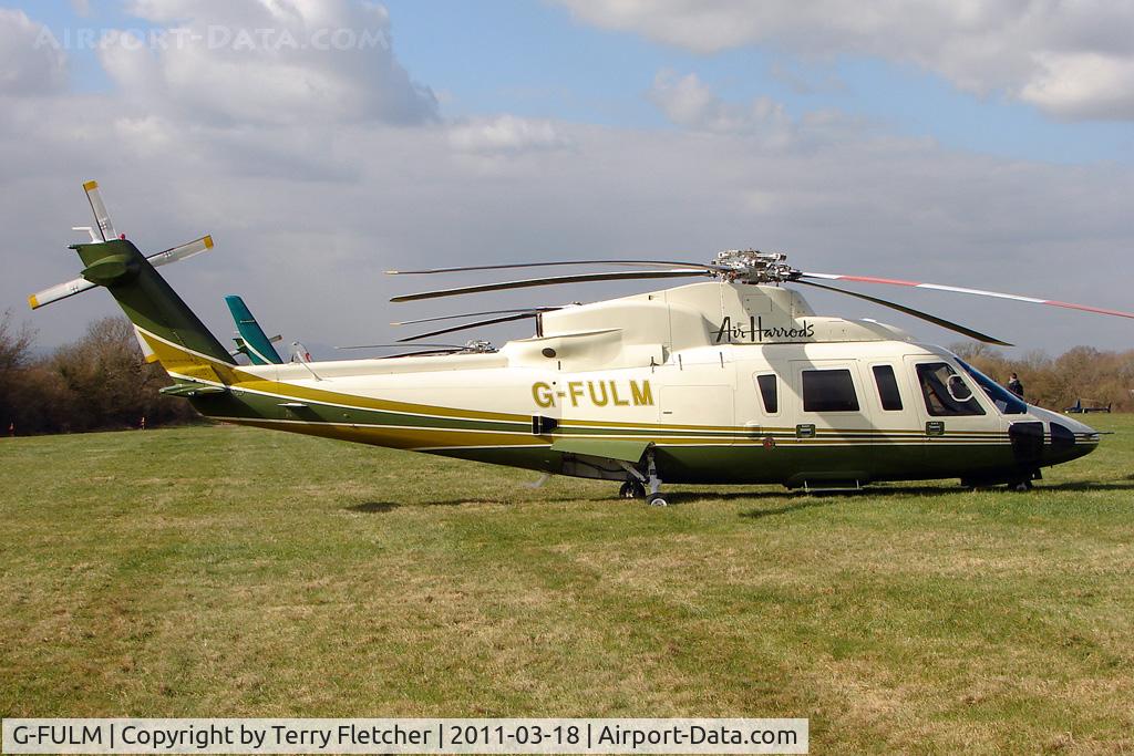 G-FULM, 2005 Sikorsky S-76C C/N 760583, A visitor to Cheltenham Racecourse on 2011 Gold Cup Day