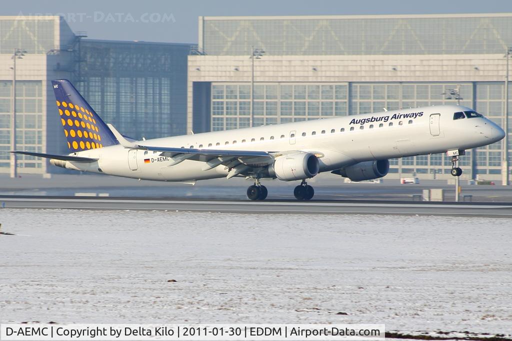 D-AEMC, 2009 Embraer 195LR (ERJ-190-200LR) C/N 19000300, AUB [IQ] Augsburg Airways