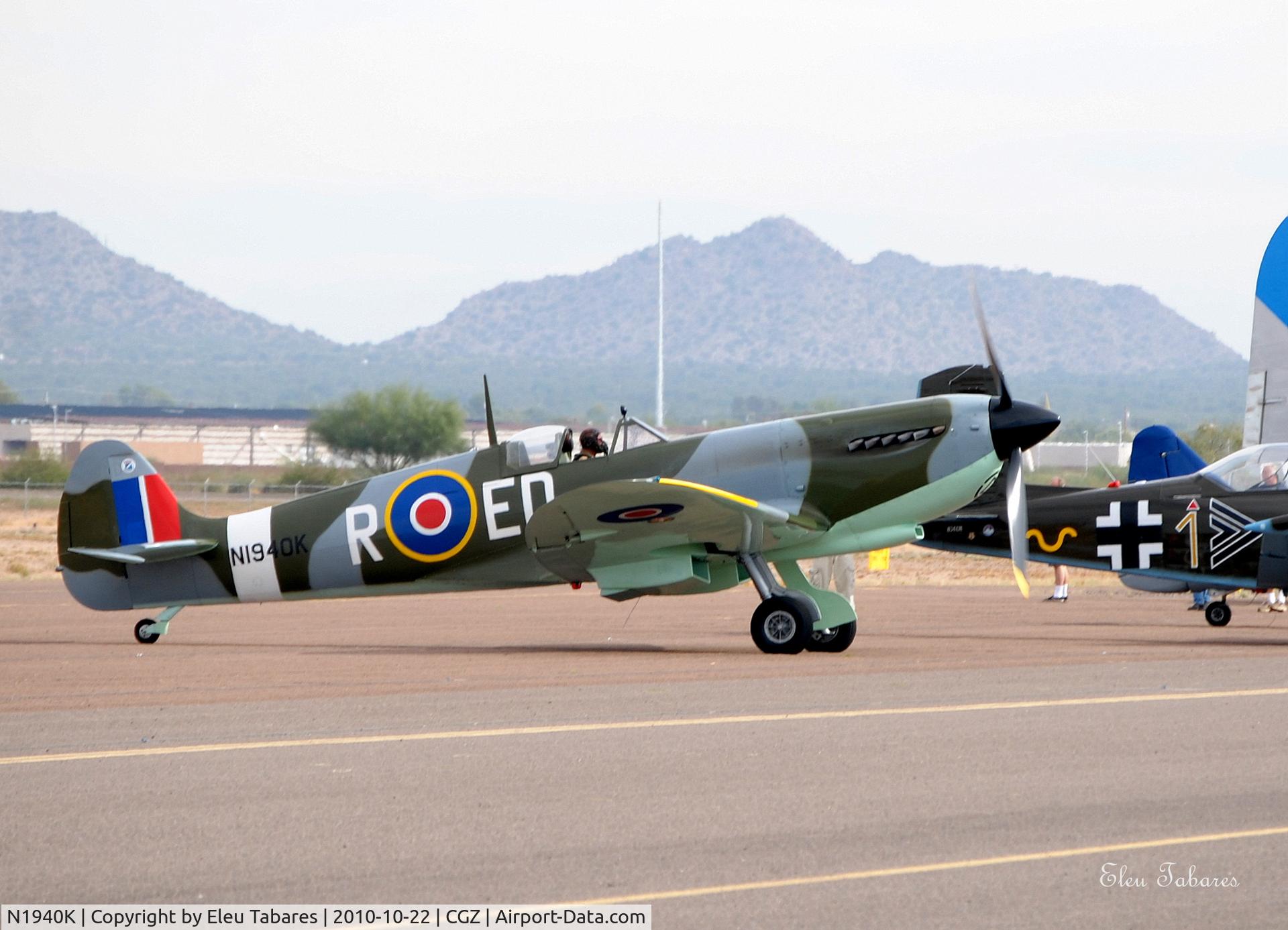 N1940K, 2003 Jurca MJ-100 Spitfire C/N MK9EX, Taken at Copperstate Fly-In in Casa Grande, Arizona.