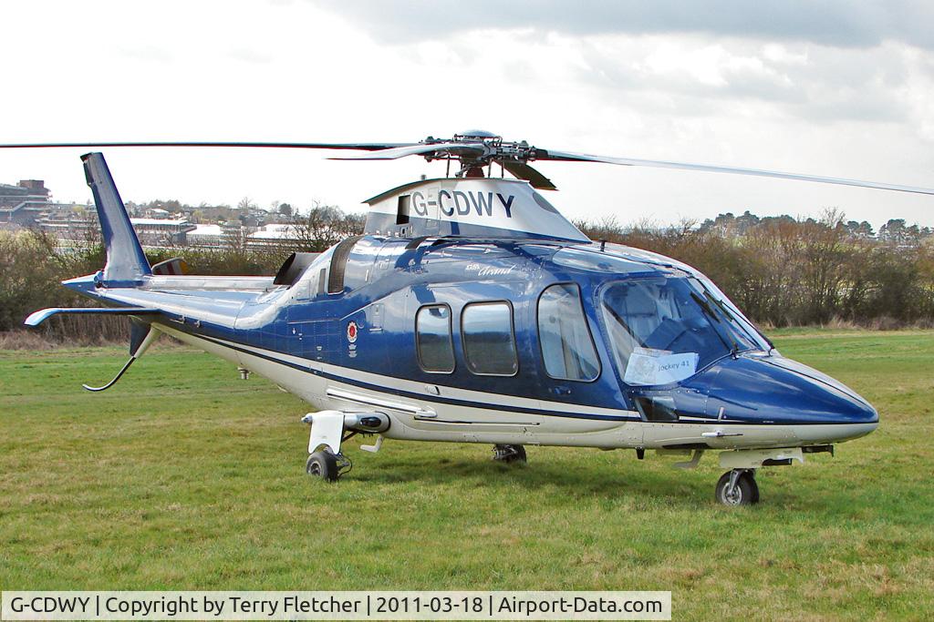 G-CDWY, 2006 Agusta A-109S Grand C/N 22011, A visitor to Cheltenham Racecourse on 2011 Gold Cup Day