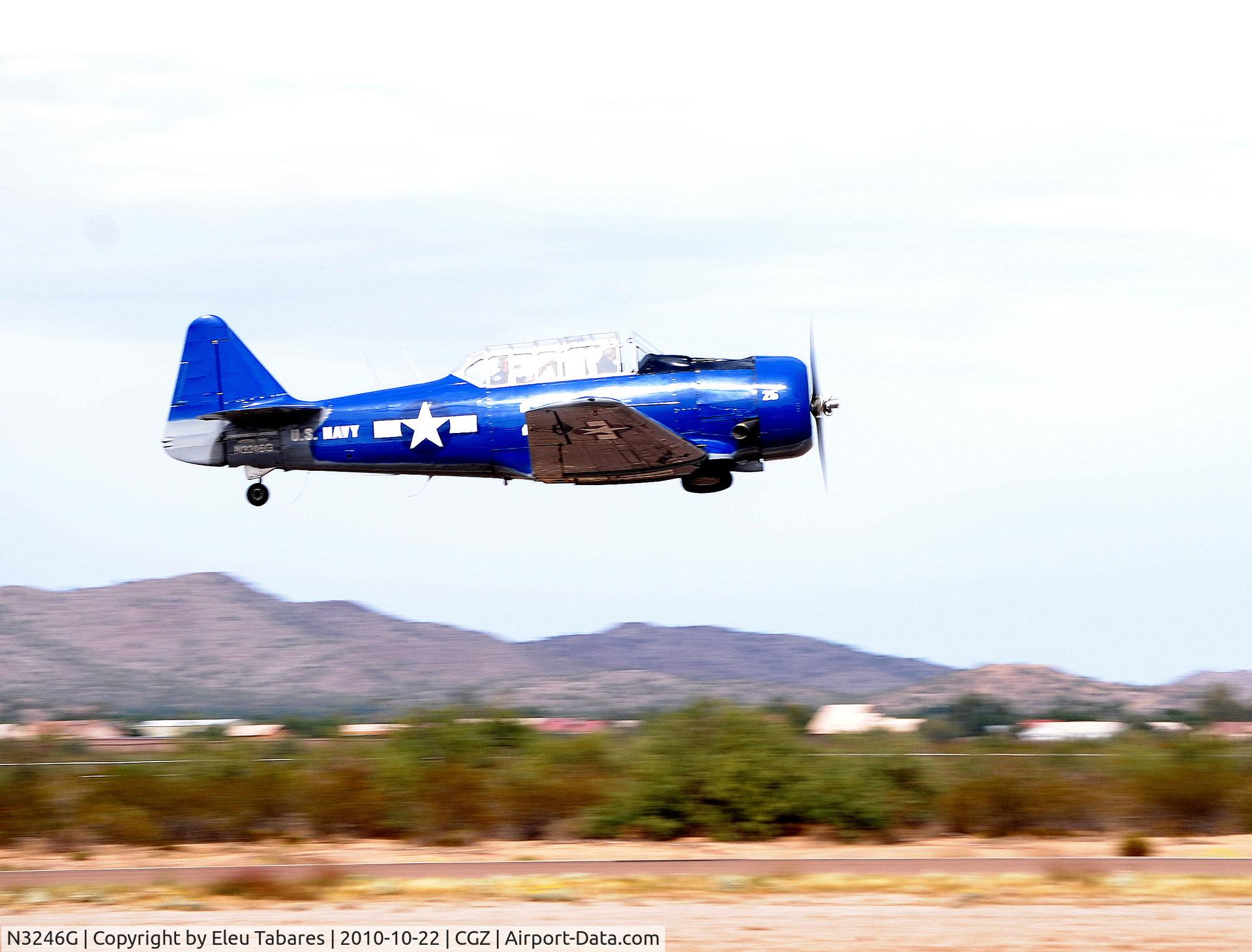 N3246G, 1959 North American SNJ-5 Texan Texan C/N 90725, Taken at the Copperstate Fly-In in Casa Grande, Arizona.