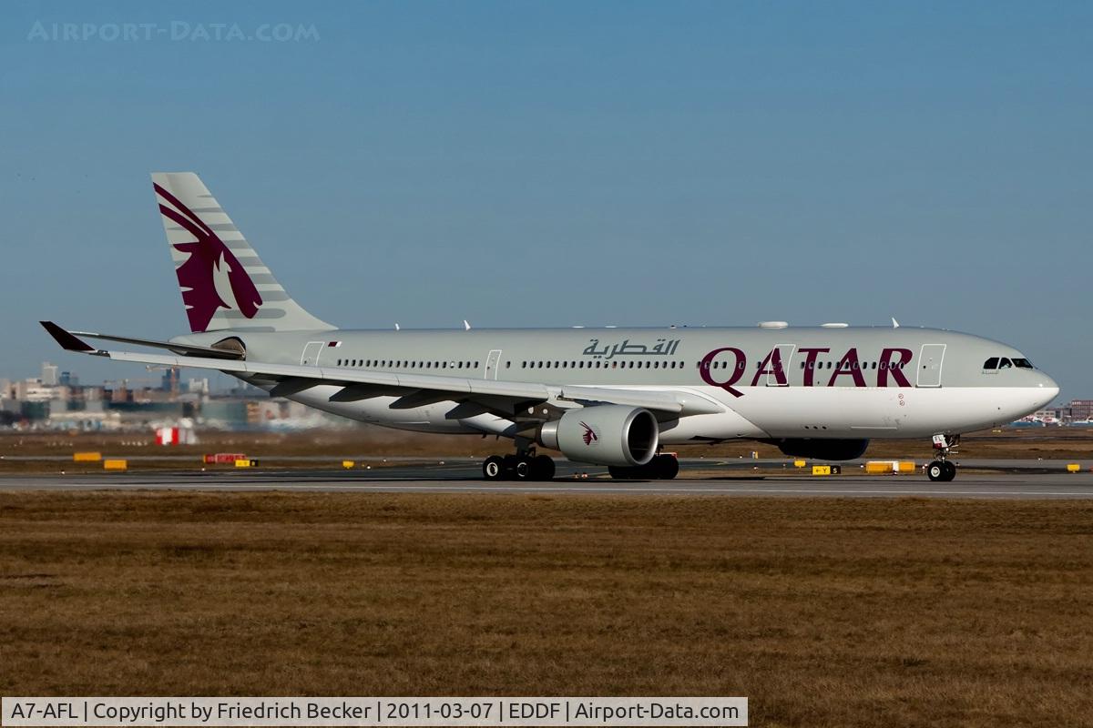 A7-AFL, 2004 Airbus A330-202 C/N 612, departing via RW18W