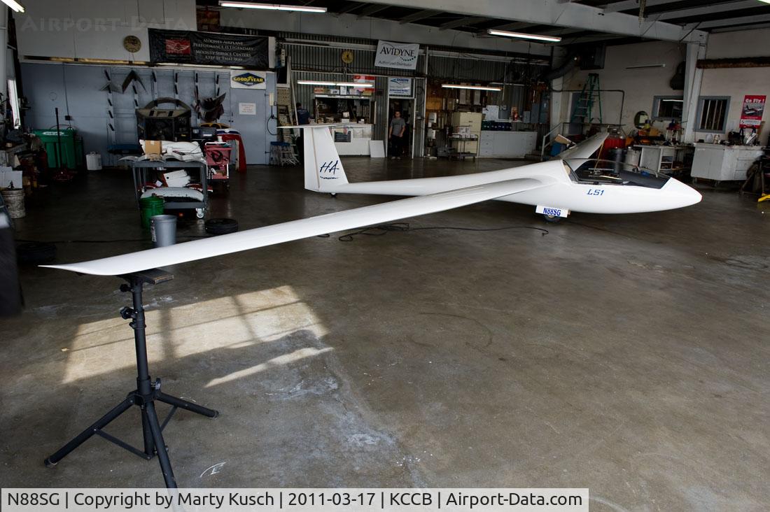 N88SG, 1975 Rolladen-Schneider LS1-F C/N 261, Weight & Balance at Foothill Aircraft.
