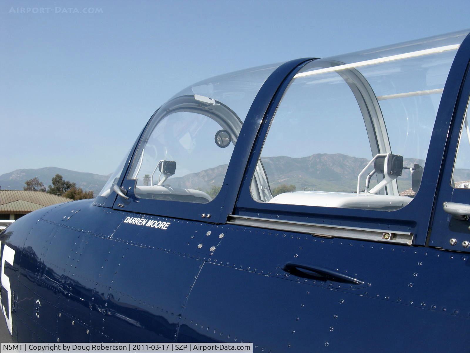 N5MT, 1953 Beech T-34A (A45) Mentor Mentor C/N G-305, 1955 Beech A45 as T-34B MENTOR, Continental O-470-13 225 Hp, canopy