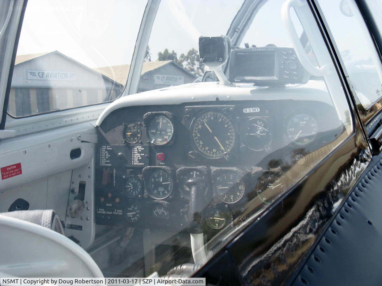 N5MT, 1953 Beech T-34A (A45) Mentor Mentor C/N G-305, 1955 Beech A45 as T-34B MENTOR, Continental O-470-13 225 Hp, rear full panel