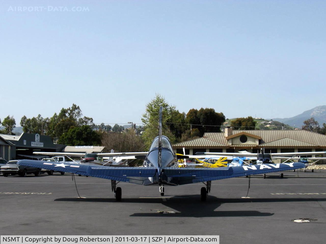 N5MT, 1953 Beech T-34A (A45) Mentor Mentor C/N G-305, 1955 Beech A45 as T-34B MENTOR, Continental O-470-13 225 Hp