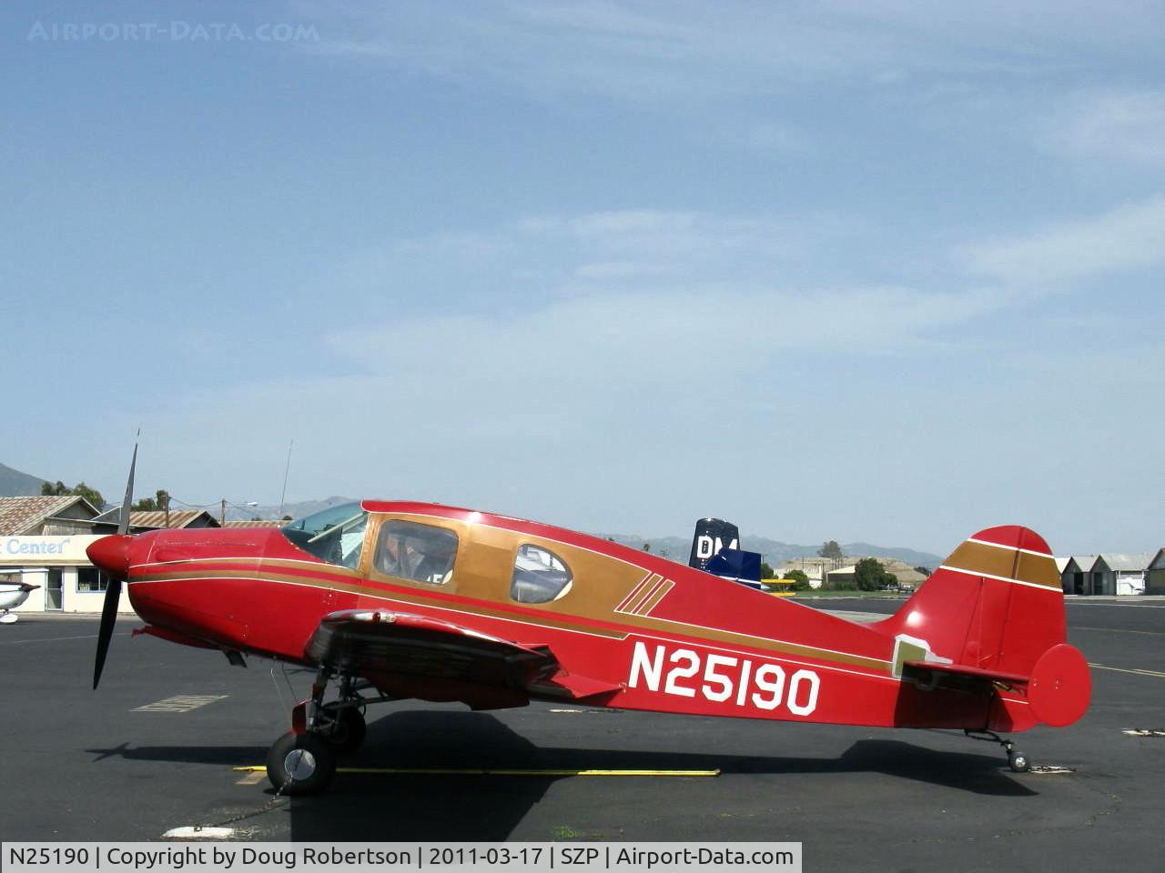 N25190, 1940 Bellanca 14-9 C/N 1011, 1940 Bellanca 14-9 CRUISAIR JUNIOR, Lycoming O&VO-360 180 Hp conversion from original Ken Royce LeBlond 90 Hp radial, Standard class