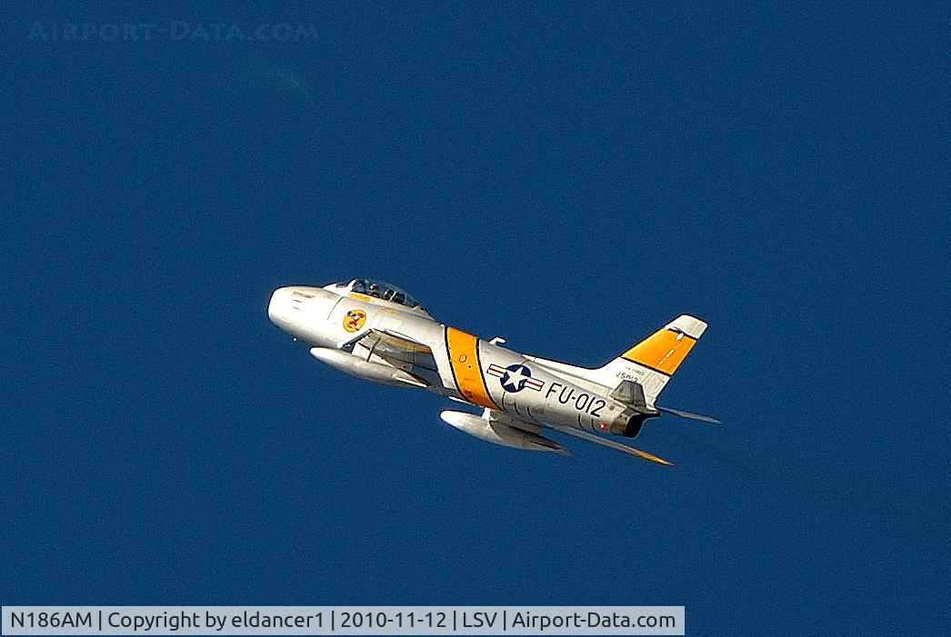 N186AM, 1952 North American F-86F Sabre C/N 191-708, Taken at Nellis Air Force Base, Nevada.