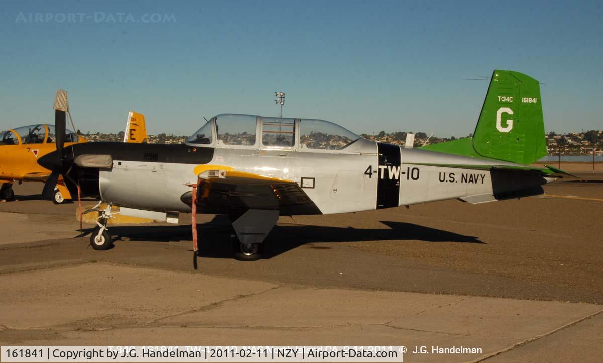 161841, Beech T-34C Turbo Mentor C/N GL-236, Centennial retro color scheme at NAS NI