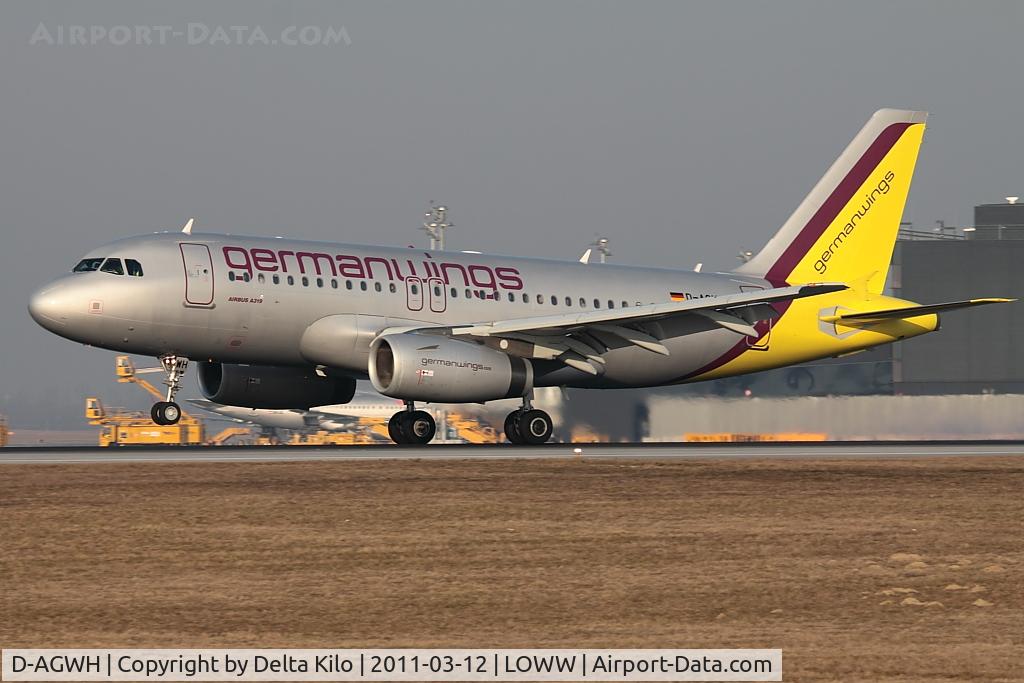 D-AGWH, 2007 Airbus A319-132 C/N 3352, GWI [4U] Germanwings
