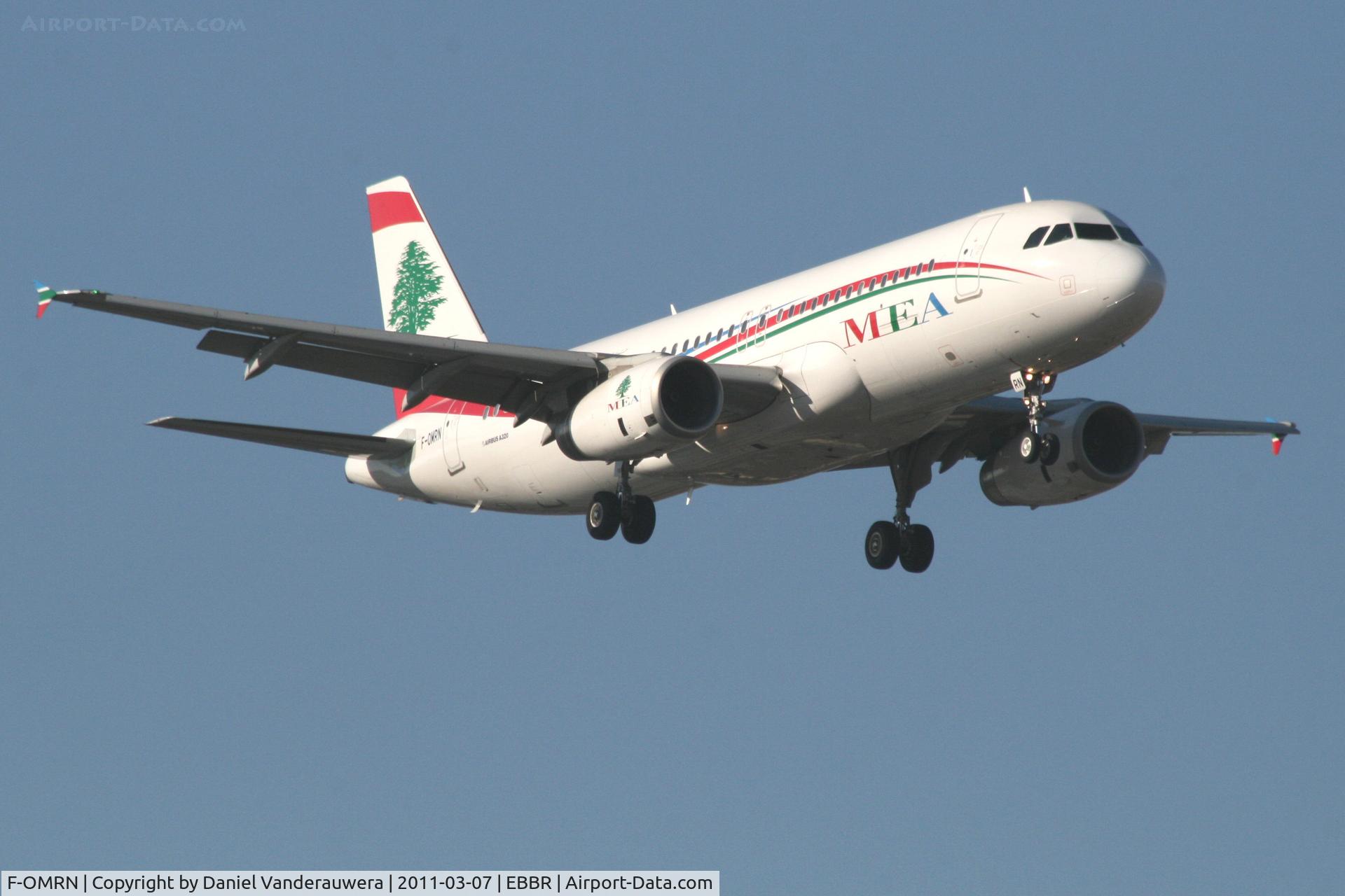 F-OMRN, 2010 Airbus A320-232 C/N 4339, Arrival of flight ME215 to RWY 02