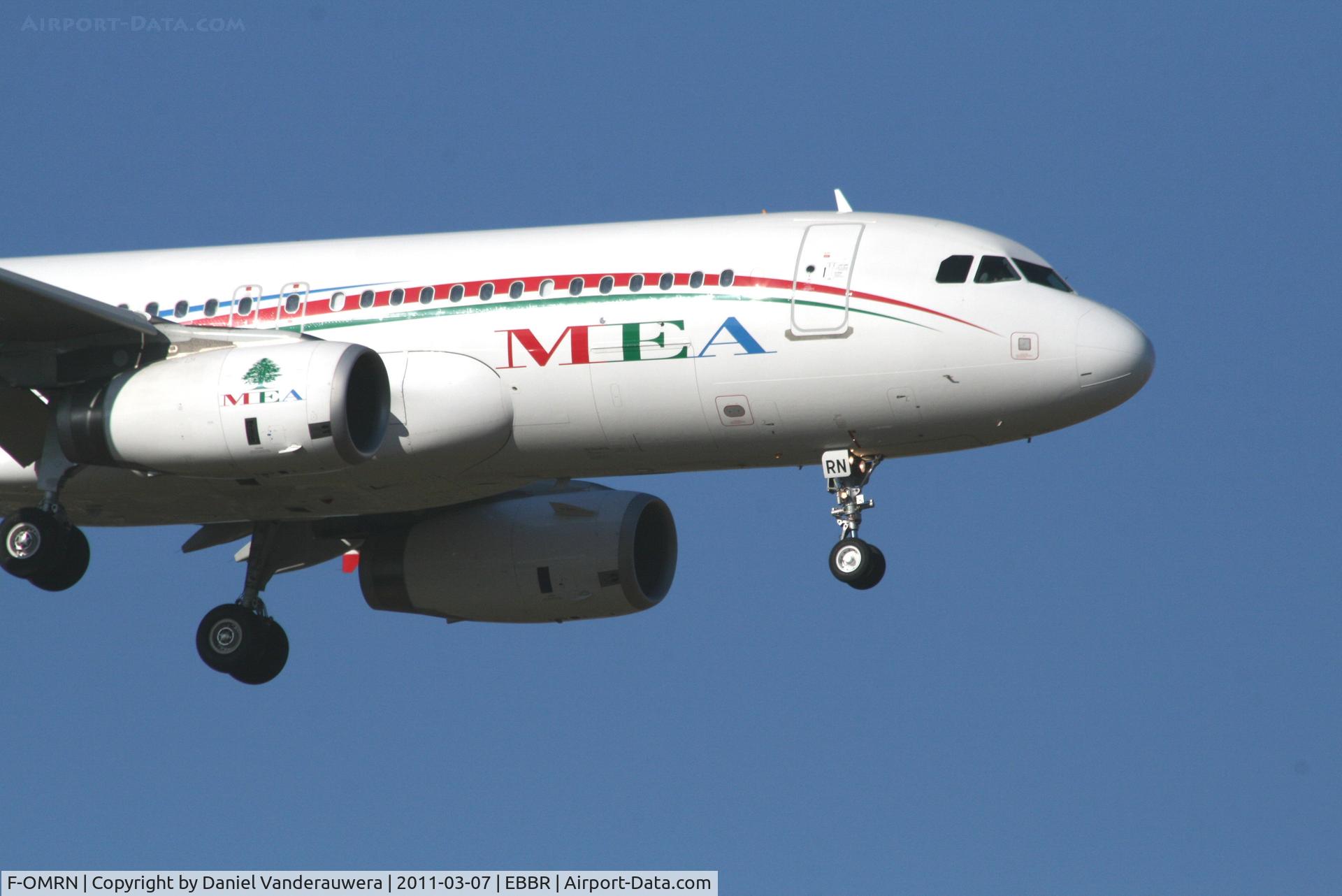 F-OMRN, 2010 Airbus A320-232 C/N 4339, Arrival of flight ME215 to RWY 02