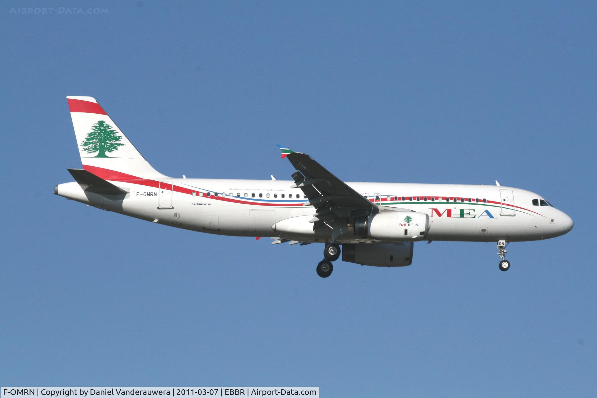 F-OMRN, 2010 Airbus A320-232 C/N 4339, Flight ME215 is descending to RWY 02