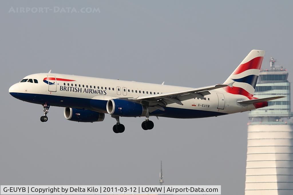 G-EUYB, 2008 Airbus A320-232 C/N 3703, BAW [BA] British Airways