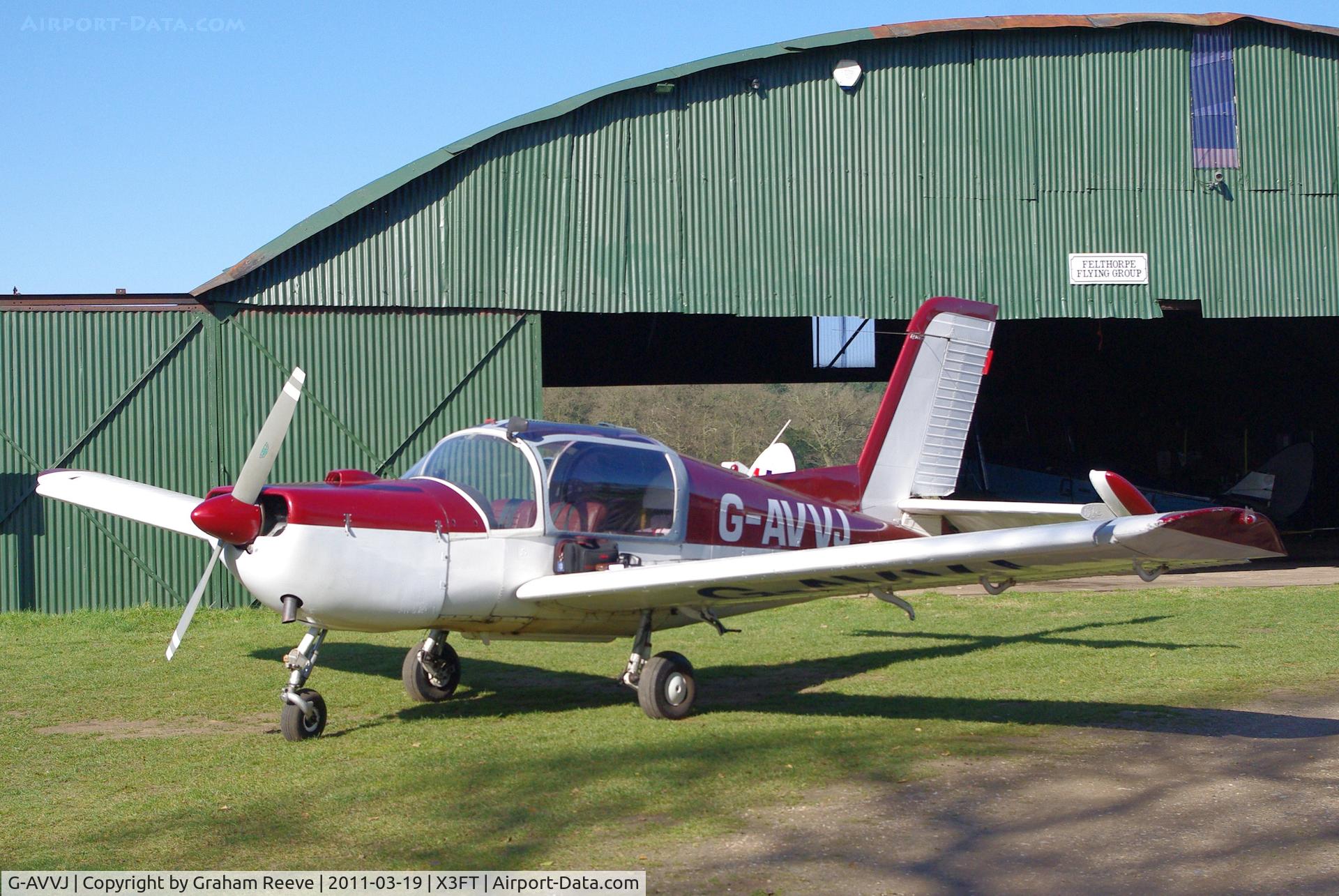 G-AVVJ, 1967 Morane-Saulnier MS.893A Rallye Commodore C/N 10752, Parked outside at Felthorpe.
