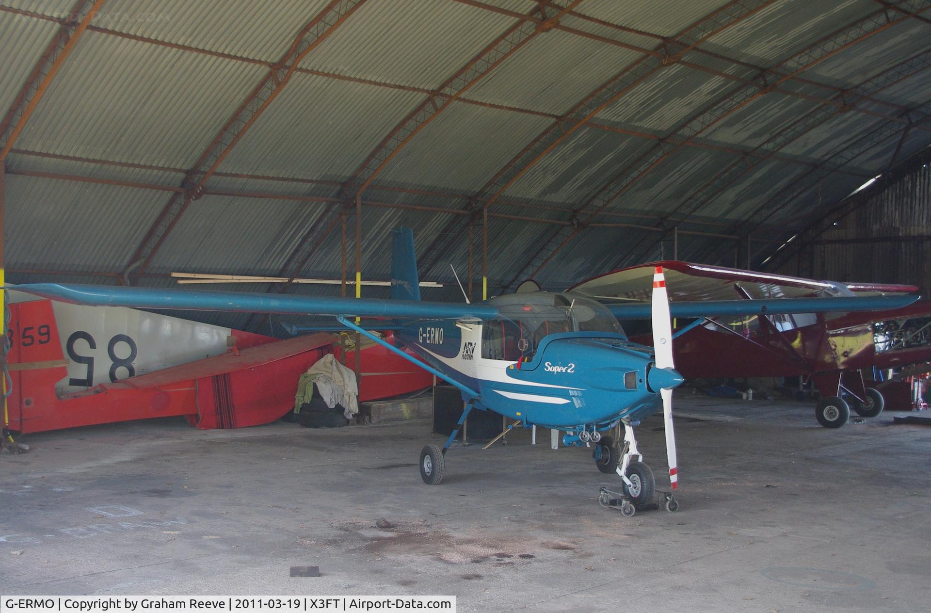 G-ERMO, 1986 ARV ARV1 Super 2 C/N 018, Inside at Felthorpe.