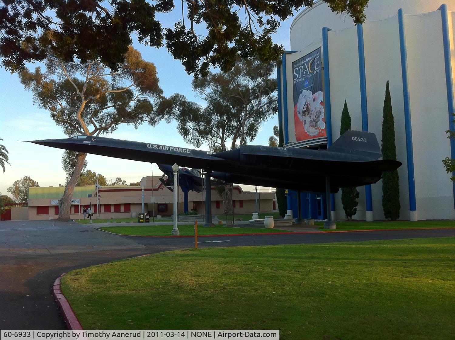 60-6933, 1960 Lockheed A-12 Blackbird C/N 130, Lockheed A-12 60-6933 (Article 130) San Diego Aerospace Museum.
