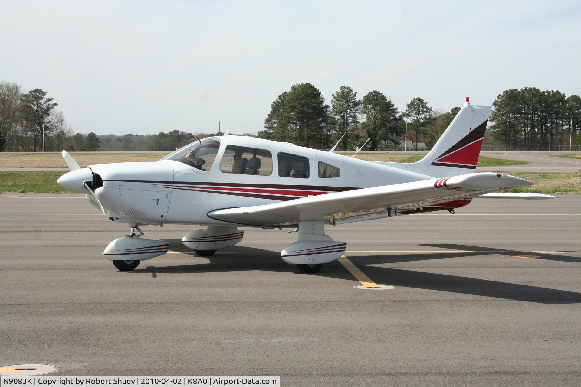 N9083K, 1977 Piper PA-28-181 C/N 28-7890174, Piper Archer II.  Picture taken in Albertville AL.