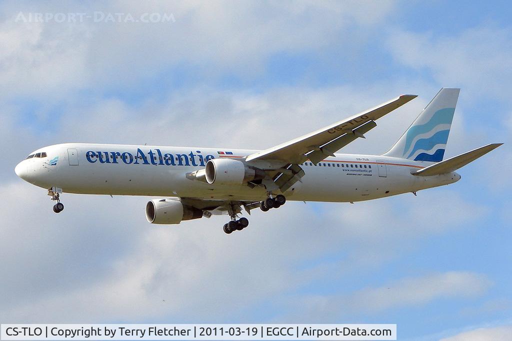 CS-TLO, 1989 Boeing 767-383/ER C/N 24318, Euro Atlantic B767 with flight MMZ652  from Tokyo with UK citizens affected by Tsunami in Japan