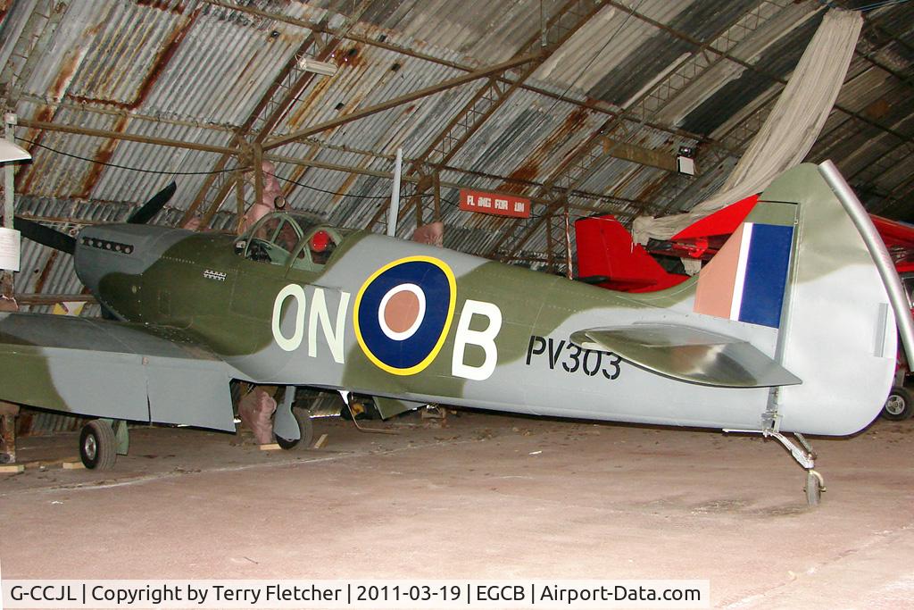 G-CCJL, 2007 Supermarine Aircraft Spitfire Mk.26 C/N PFA 324-14053, With marks PV303 Replica 2007 Supermarine Aircraft Spitfire Mk26, c/n: PFA 324-14053 at City of Manchester