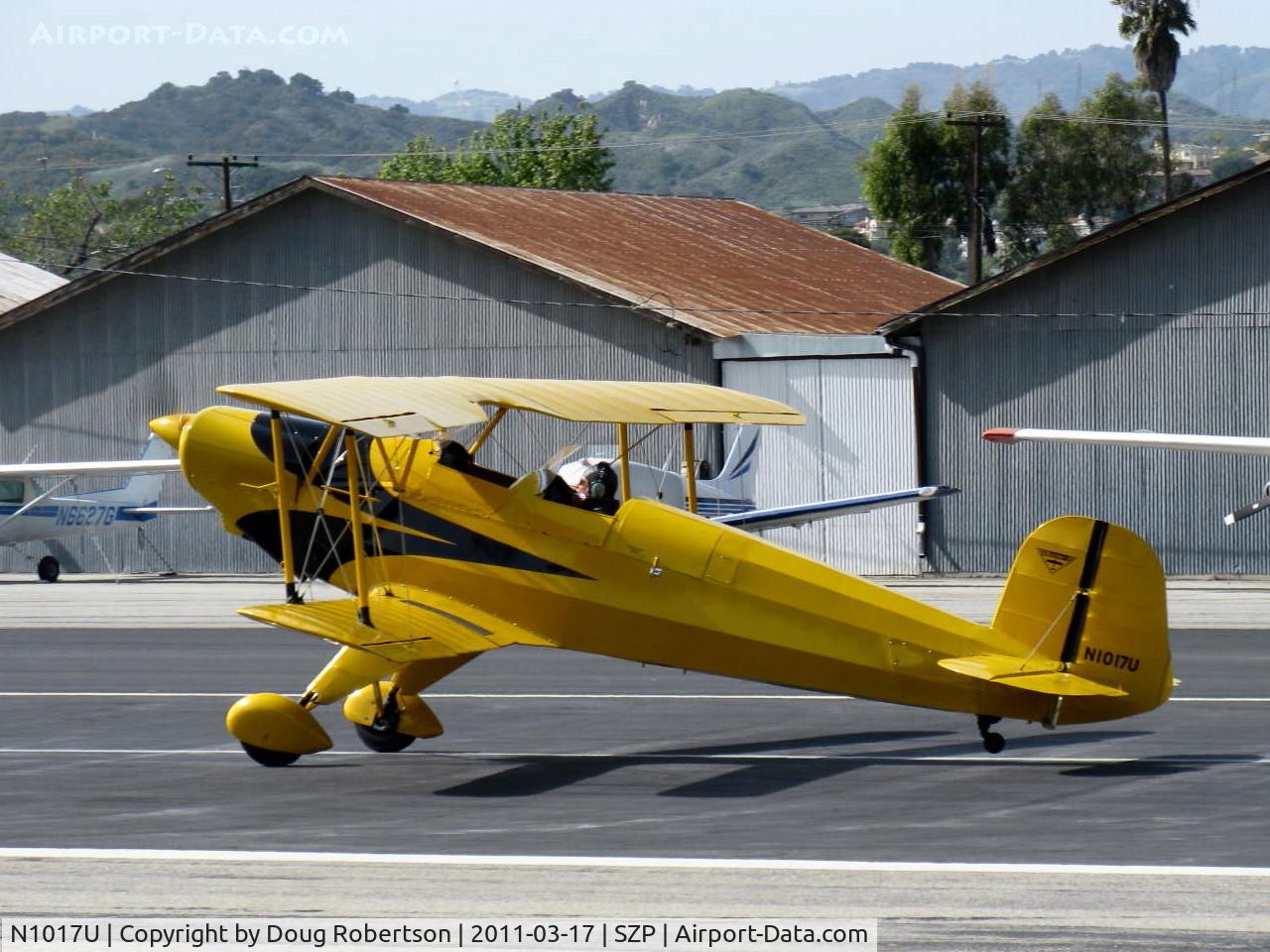 N1017U, 1939 CASA 1-131 Jungmann C/N E3B-435, 1939 Bucker JUNGMANN C.A.S.A. 1.131, Lycoming O-360 180 Hp upgrade conversion. takeoff roll Rwy 22