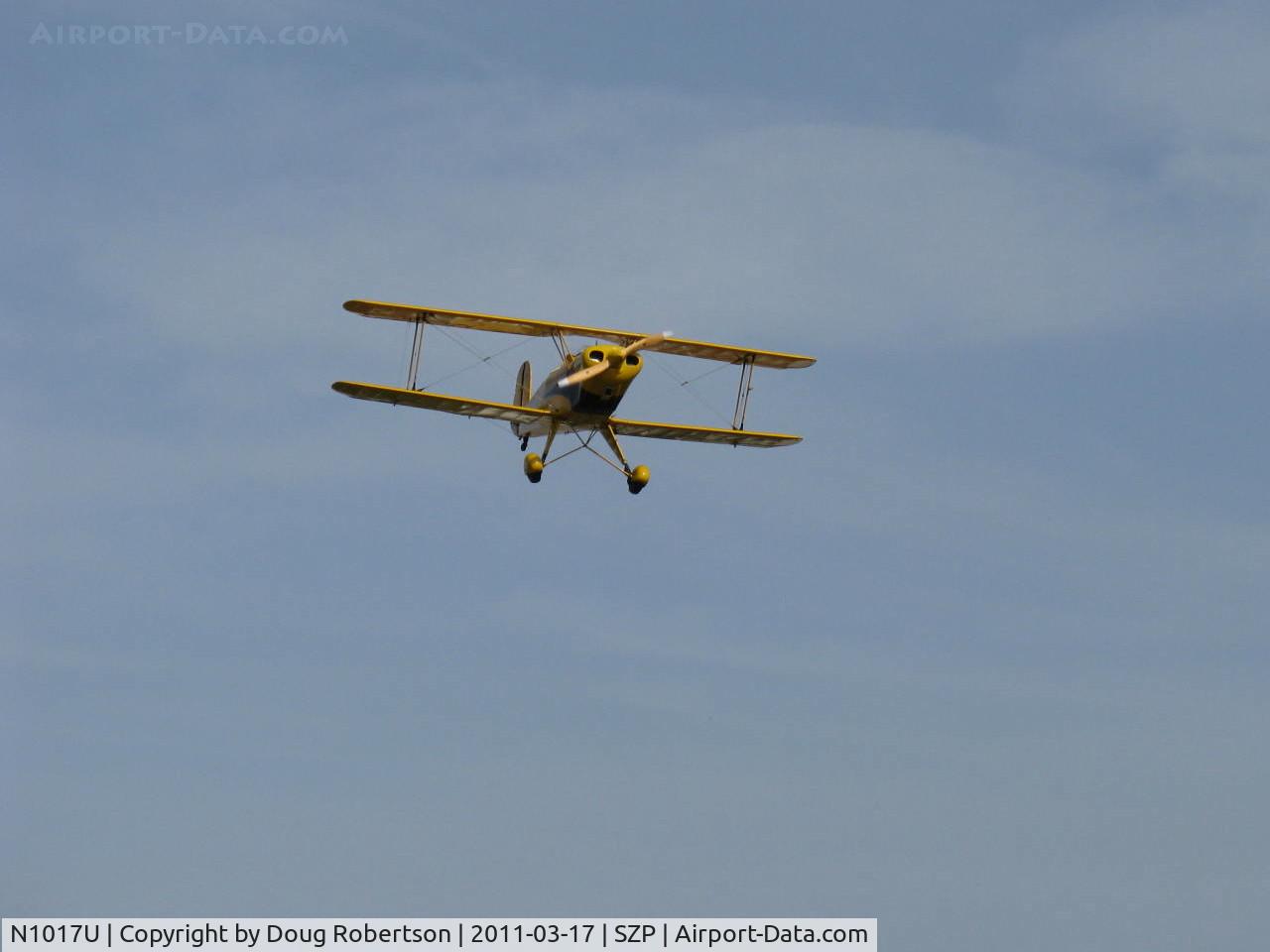 N1017U, 1939 CASA 1-131 Jungmann C/N E3B-435, 1939 Bucker JUNGMANN C.A.S.A. 1.131, Lycoming O-360 180 Hp upgrade conversion, on final Rwy 22