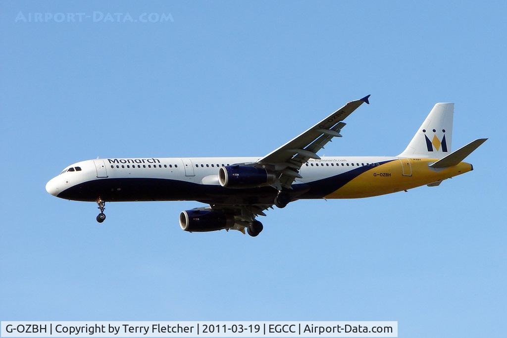 G-OZBH, 2004 Airbus A321-231 C/N 2105, Monarch Airlines 2004 Airbus A321-231, c/n: 2105 at Manchester