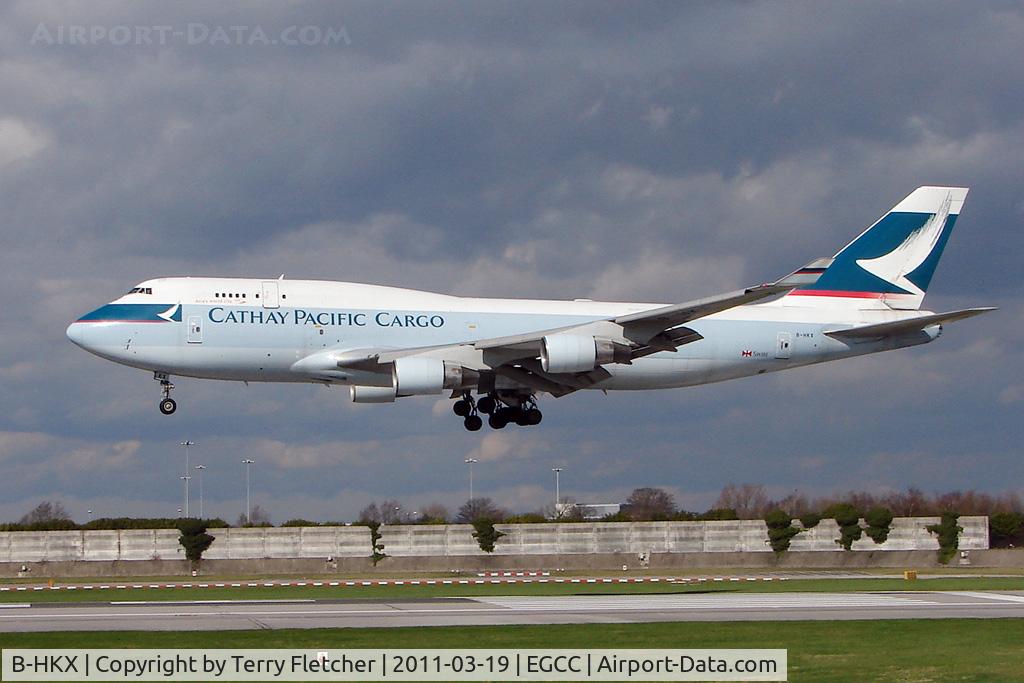 B-HKX, 1997 Boeing 747-412 C/N 26557, Cathay Pacific Cargo Boeing 747-412, c/n: 26557 at Manchester