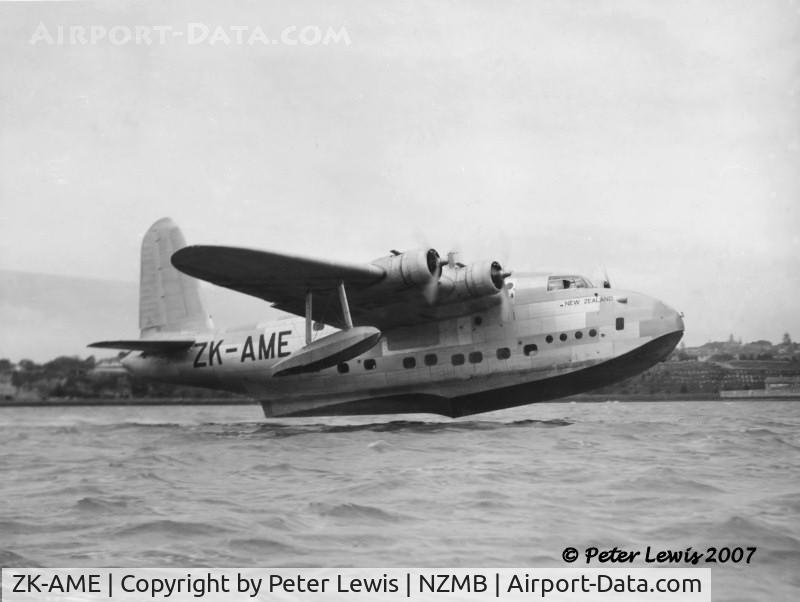 ZK-AME, Short S.25 Sunderland III C/N Not found ZK-AME, Tasman Empire Airways Ltd.
