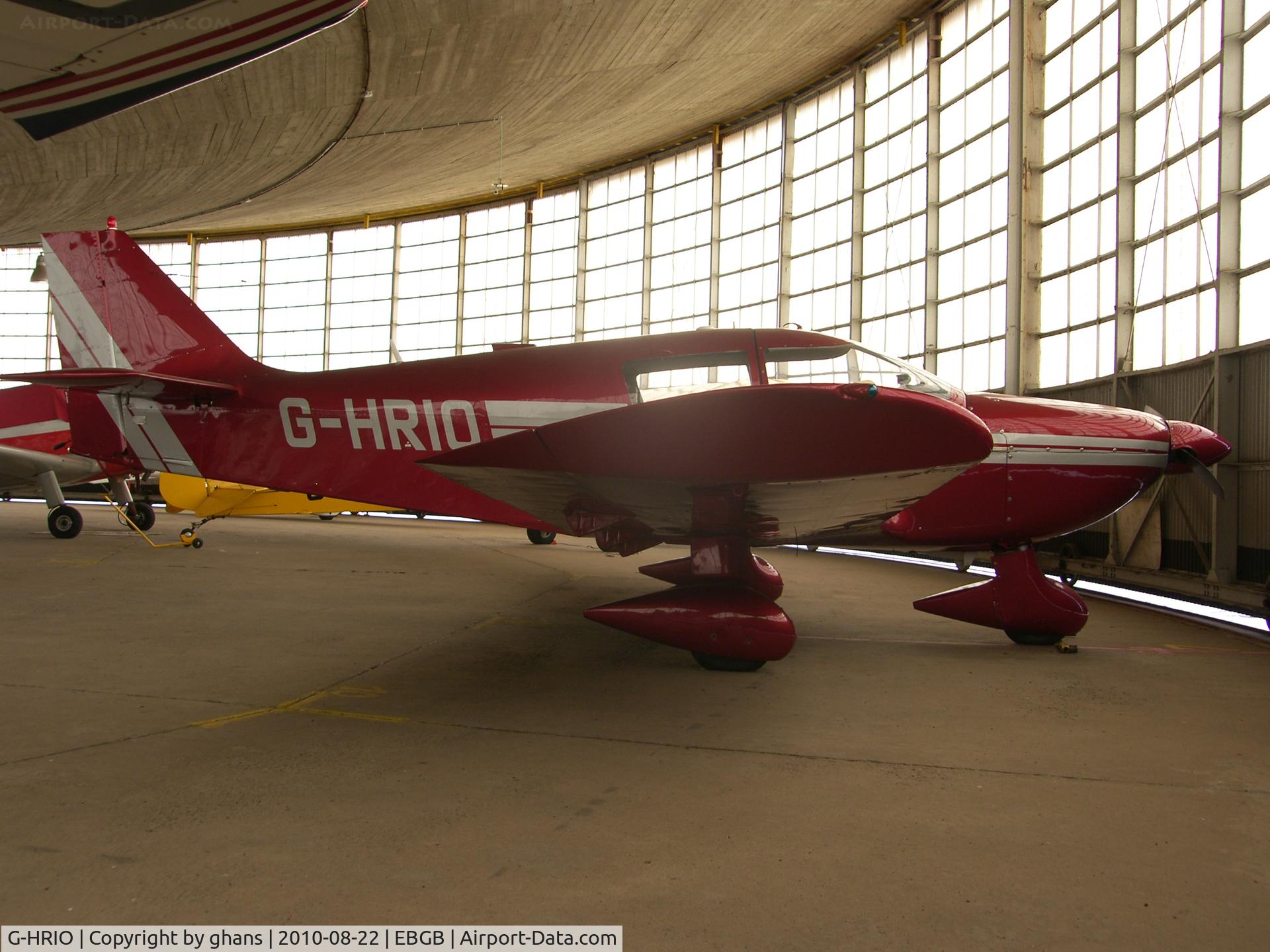 G-HRIO, 1973 Robin HR-100-210 Safari C/N 149, In hangar @ Grimbergen