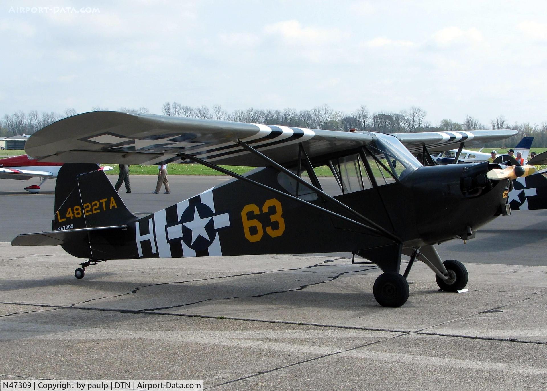 N47309, Aeronca 65-TAL C/N L4822TA, At Downtown Shreveport.