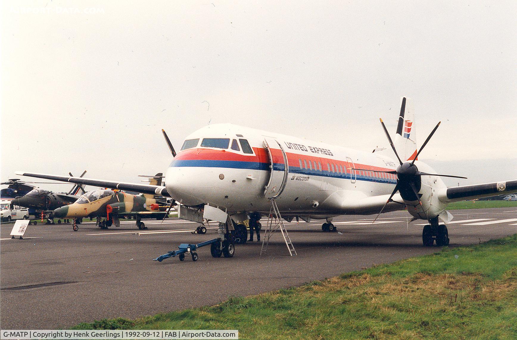 G-MATP, 1986 British Aerospace ATP C/N 2001, , Farnborough Air Show 1992